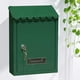 thumbnail image 4 of Buzón de prueba de herrumbre Buzón en 8x2.6x12 '' postal Buzón de seguro con Puerta , Verde Macarena Buzón de montaje en pared, 4 of 7