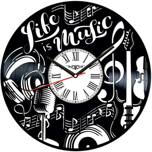 Music Vinyl Record Wall Clock Retro style Wall clock Silent Home Decor Unique Art Special Home Accessories Creative Personality Gift
