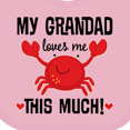 thumbnail image 4 of Inktastic Grandad Loves Me Grandchild Crab Boys or Girls Baby Bib, 4 of 4