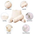 thumbnail image 4 of Reading Pillow Bedding Wedge Shredded Backrest Cushion with Arms, 4 of 7