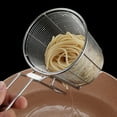 thumbnail image 6 of Round Wire Fry Basket Easy Storage Deep Fry Basket French Fries Basket Multipurpose Portable Food Fried Basket for Dumplings Pasta Cooking, 12cm, 6 of 7