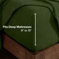 thumbnail image 6 of Bare Home Cozy Fleece Sheet Set - Extra Plush Polar Fleece - Deep Pocket - Full, Cypress, 6 of 10