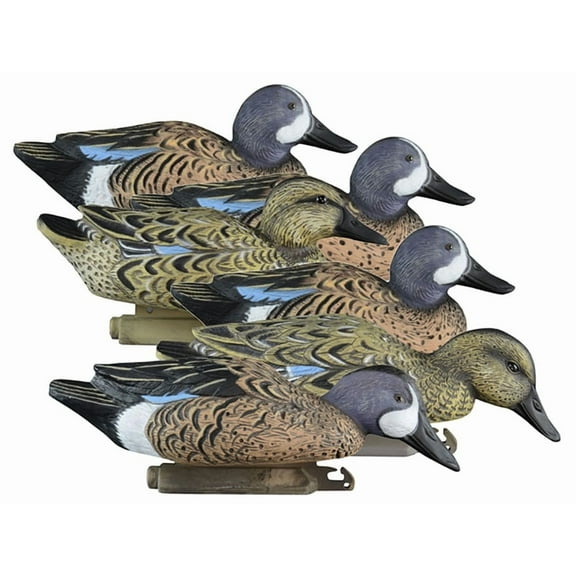 Higdon Standard Foam Filled Blue Wing Teal Duck Decoy Polymer 6PK