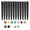 A, variant on 12 Pack Dual Tip Acrylic Paint Markers – 10ml Black Barrel Waterproof Pens, Fine & Brush Tips for DIY Cup Painting, Graffiti & Glass, Non-Toxic Water-Based Art Supplies