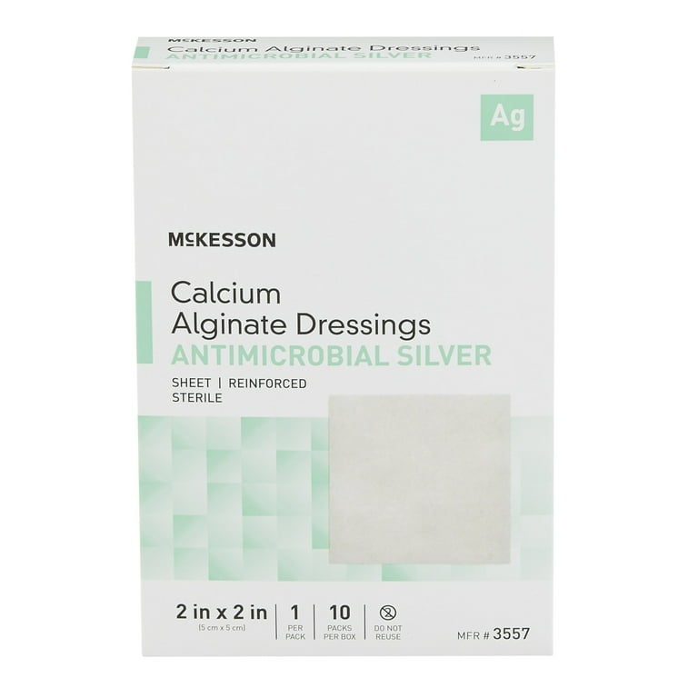 McKesson Wound Care Bandage, 2x2 Inch Sterile Calcium Alginate