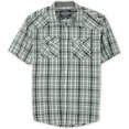 thumbnail image 1 of Ecko Unltd. Camisa Mercer Ss Woven Plaid Button Up para hombre, gris, grande, 1 of 1