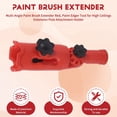 thumbnail image 4 of Multi-Angle Paint Brush Extender Red, Paint Edger Tool for High Ceilings, Extension Pole Attachment Holder, 4 of 10