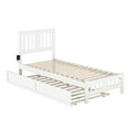 thumbnail image 2 of AFI Tahoe Twin-XL Wood Platform Bed with Headboard Footboard & Twin-XL Trundle, White, 2 of 7