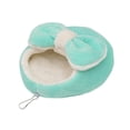 thumbnail image 2 of Cama cálida para hámster, nido para dormir para hámster, suave y acogedor, para invierno, cueva para conejillos de indias, hábitat para jerbos, Verde, 2 of 6