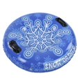 thumbnail image 3 of Snow Tube with Handle PVC 450lbs Load Bearing Blue White Inflatable Ski Rings for Adults Family_Perfect Gift, 3 of 5