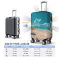 thumbnail image 2 of Luggage Cover Anti Scratch, Shopping Cart On Tropical Beach Elastic Suitcase Protector Fits 18-32 Inch Luggage, 2 of 2