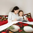 thumbnail image 4 of jejeloiu Christmas Theme Bedding Comforter Set 7 Pieces,Merry Xmas Full Bedding Set,Happy Holiday Fitted Sheet Flat Sheet,Ultra Soft Home Decor Reversible, 4 of 8