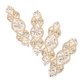 thumbnail image 3 of ColoMX 4pcs Sparkly apliques Rhinestones respaldando el hierro adhesivo en parches para el cinturón de vestir, 3 of 8