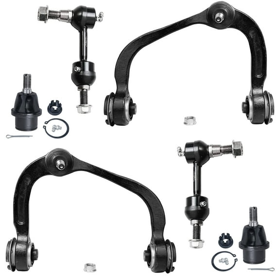 Detroit Axle - 2WD Front Upper Control Arms Lower Ball Joints Sway Bar Kit Replacement for 2004 2005 Ford F-150