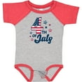 thumbnail image 3 of Inktastic 4th of July with Striped Stars Boys or Girls Baby Bodysuit, 3 of 5