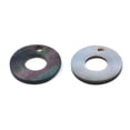 thumbnail image 3 of 20pc Natural Black Lip Shell Charms Flat Round 12x1mm Hole: 1.5mm, 3 of 3