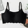 thumbnail image 2 of Seamless Bras For Women No Underwire Wireless Push Up Bra Support Full Coverage Bralette comfortable Everyday Sports Bra (XL, Black), 2 of 4
