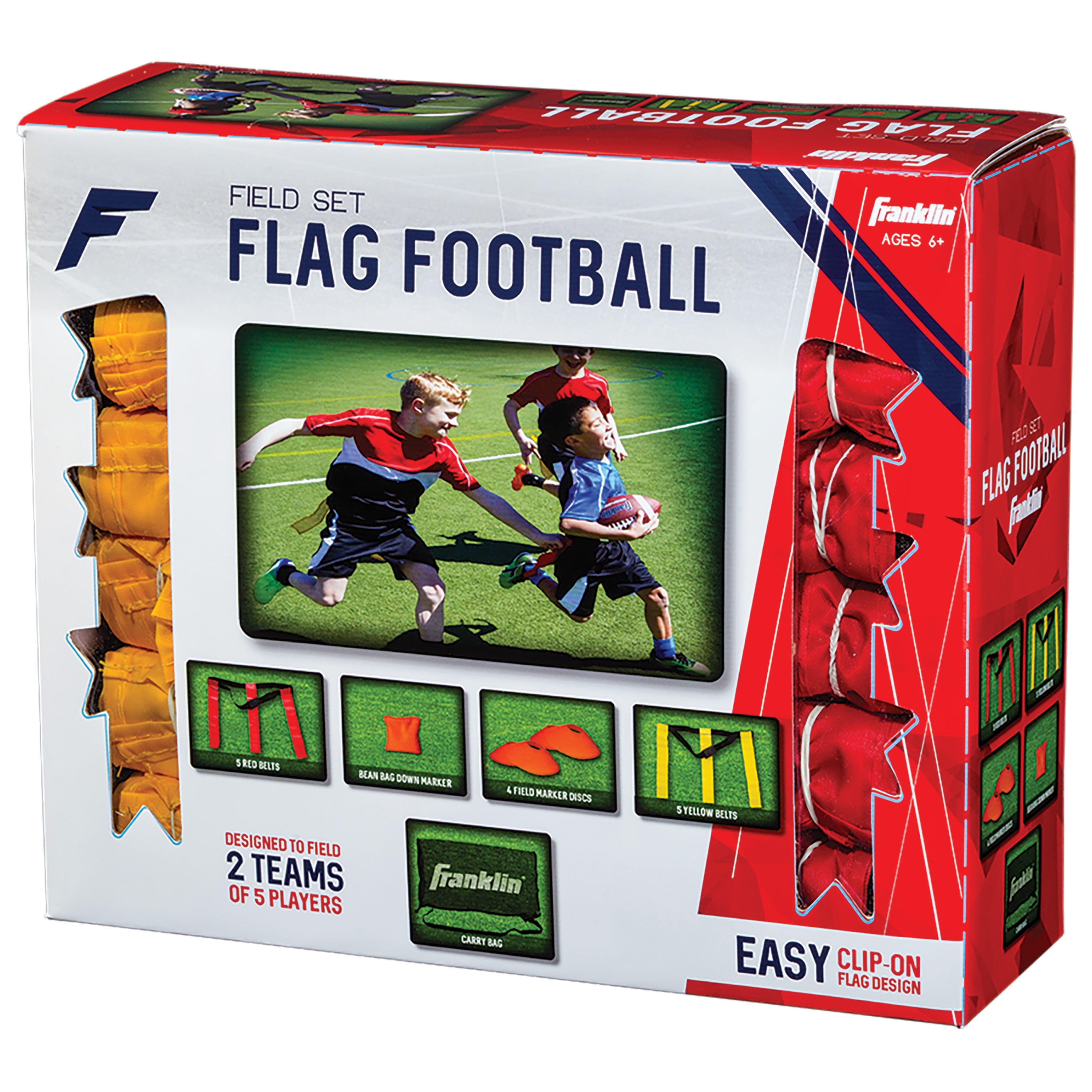 Franklin Sports Youth 8 Player Flag Football Kit 
