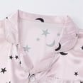 thumbnail image 4 of Uccdo Little Girls Boys Button Down Pajama Sets Teenagers Kids Satin Silk Short Sleeve Shirts + Shorts Sleepwear 5-14Y, 4 of 8