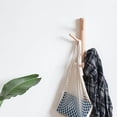 thumbnail image 6 of Coat Rack 2 pack-Wall Mounted Hat Rack Coat Hooks-Sturdy Wooden Coat Rack Stand-Entryway Hall Tree Coat Tree with Solid Base for Hat,Clothes,Purse,Scarves,Handbags,Umbrella(Dark Brown), 6 of 7