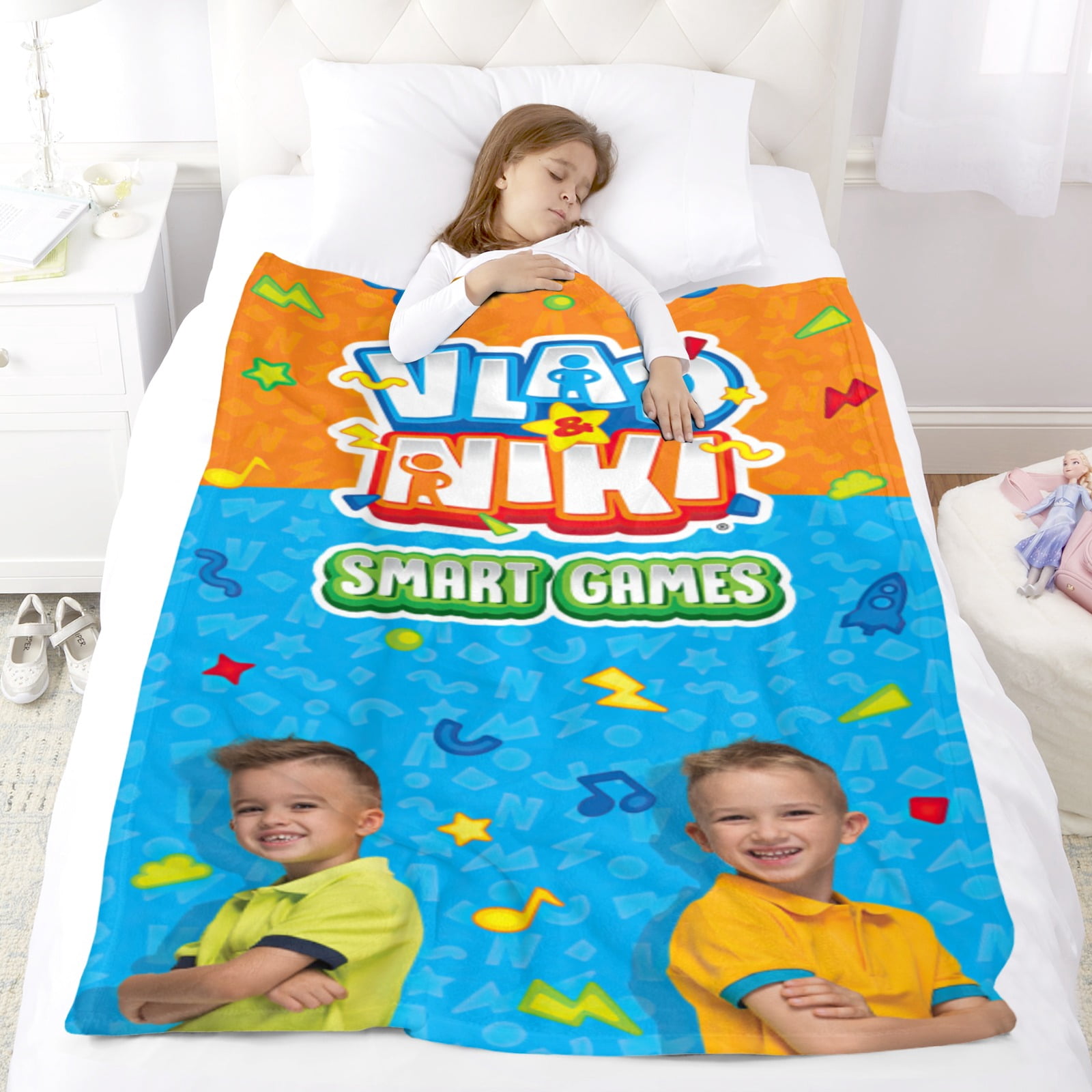 Vlad and Niki Throw Blanket Gifts for Fans Lover Girls Boys Women Present Hoodie Him Bed 30"x40"