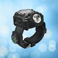 thumbnail image 1 of LITINKIMI Montre-Bracelet Extérieure Noire à LED avec Boussole Intégrée pour Randonnée, Camping et Course, 1 of 7