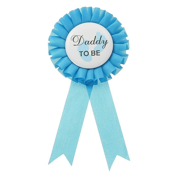 Uxcell Daddy to Be Tinplate Badge Pin, 1Pcs Gender Reveal Pins, Blue