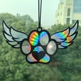 thumbnail image 4 of RuiJiao Dog Moon Suncatcher, Angel Memorial Statue - Stained Glass Window Hanging, Pet Sympathy Gift, 4 of 7