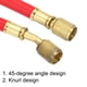 thumbnail image 4 of Manguera de carga de refrigerante Uxcell 1/4 SAE de 3.9 pies 500PSI para manómetro de aire acondicionado en color rojo, 4 of 5