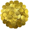 thumbnail image 2 of FirstChoiceCandy Large Gold Foil-Wrapped Milk Chocolate Half Dollar Coins - 5 Pound, 2 of 8