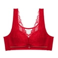thumbnail image 2 of Otvok Womens Thin Lace Bra without Steel Ring Comfortable Fixed Adjustable Breast Collection, 2 of 6
