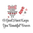 thumbnail image 1 of Good Heart Keeps you Beautiful Forever-Creative Wall Stickers-or Home Decoration , Baby room, Nursery room- Easy To Apply & Removeable-Applies to any Smooth Surface- Size : 20" x 18"., 1 of 4