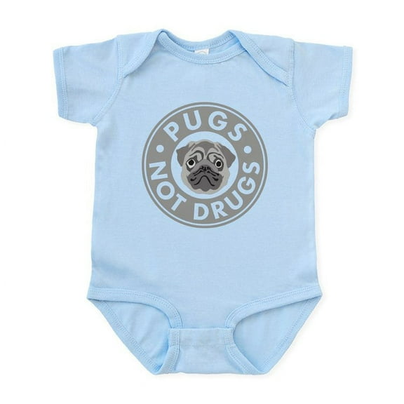 CafePress - Pugs Not Drugs Infant Bodysuit - Baby Light Bodysuit, Size Newborn - 24 Months