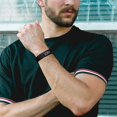 thumbnail image 4 of Compatible con Fitbit Inspire 2 bandas, paquete de 4 para hombres y mujeres, banda de silicona impermeable, accesorio de correa deportiva ajustable para Inspire 2, pequeño negro/azul, 4 of 5