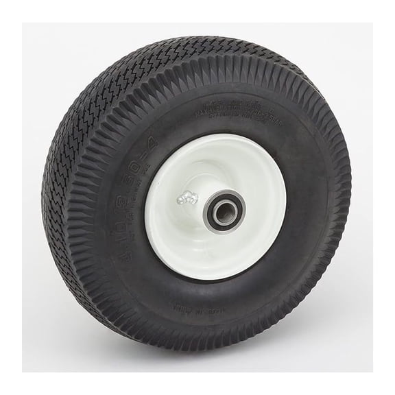 Heavy Duty Wagon Tire | Replacement Wheel | Wheels for Hand Truck, Dolly Cart, Mower | Durable Pneumatic Tire | 4.10/3.50-4