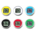 thumbnail image 3 of HEVIRGO Waterproof Mini Motorcycle Bike Sticky Digital Display Clock Watch Office Decor, 3 of 8