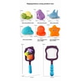thumbnail image 3 of Baby bath water toy - Baby Bath Toys for Luminous Animals Set, Bath Time Toy Bathroom Wall Bathtub Tub Shower Kids Baby Infant Girls Boys Age 18months and up（Hippopotamus paired with 6 animals）, 3 of 4