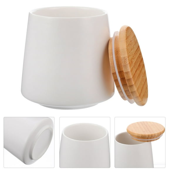 OUNONA Ceramic Sealed Canister for Home Kitchen Storage Tank Easy to Hold and Carry 1 Set