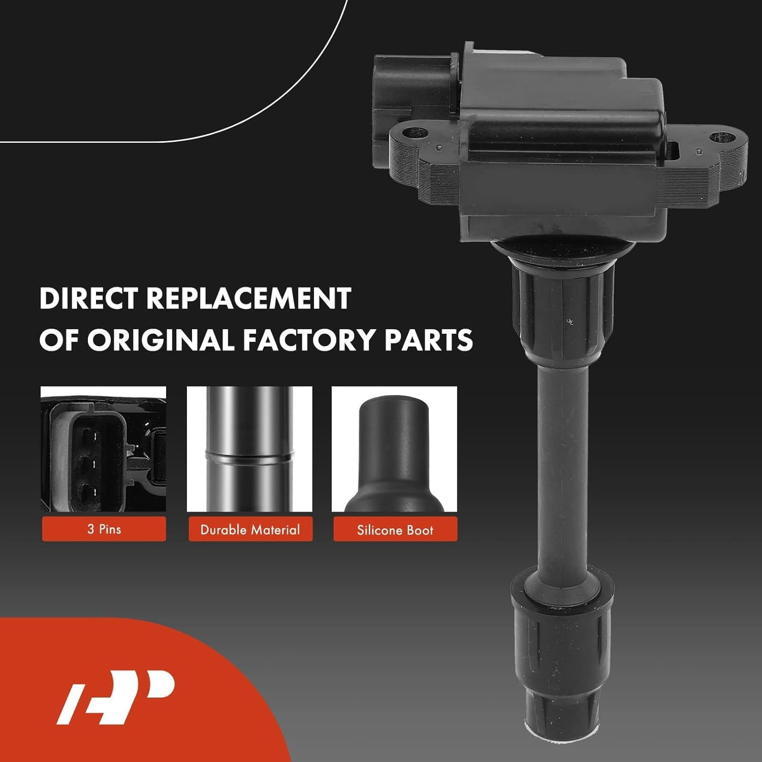 A-Premium Set of 6 Ignition Coil Pack and Iridium Spark Plugs Compatible with Nissan Maxima 1995-1999 & Infiniti I30 1996-1997 3.0L, Replace# 2244831416