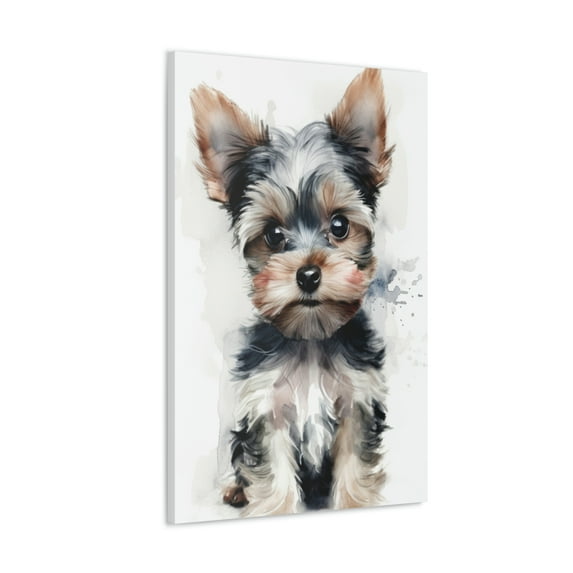Watercolor Yorkie Painting 2 - Nursery Collection - Bedtime Stories