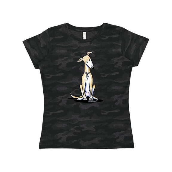 Inktastic Curious Greyhound Women's T-Shirt
