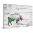 thumbnail image 2 of Parvez Taj Snow Buffalo White Wood Wall Art, 2 of 7
