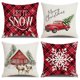 thumbnail image 1 of Cateissary 4 piezas funda de almohada decorativa de Navidad cremallera fiesta Año Nuevo Navidad funda de almohada decoración hogar sofá cama silla Kits de decoración para fiestas Cateissary HA069230-00B, 1 of 6