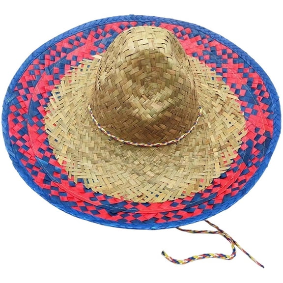 Jiibva Mexican Sombrero Hat Beach Sun Hat Mexican clothing Accessory for Outdoor Fiesta Carnival Summer Mexican Theme Parties