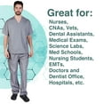thumbnail image 3 of M&M SCRUBS Unisex Solid Scrub Set, Women Medical Uniforms 102, 3 of 6