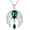 05_ Simulated Emerald, variant on Sterling Silver Celtic Crescent Moon Goddess Pendant Irish Good Luck Necklace with Birthstone Crystal, Celtic Moon Jewelry Gift for Women Mom Wife