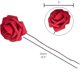 thumbnail image 2 of 50 flores artificiales de rosas rojas oscuras, flores falsas de aspecto real, decoración de boda DIY para ceremonia, 2 of 5