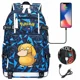 thumbnail image 3 of Nuevo Jigglypuff Psyduck, mochilas escolares USB para adolescentes, mochila de viaje para ordenador portátil para hombres y mujeres, mochilas escolares para niñas y niños, mochilas para libros, 3 of 5