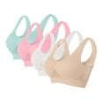 thumbnail image 2 of Women Bras Seamless Sports Bra Wirefree Yoga Bra With Removable Pads Wireless Bra Multicolor11 3XL, 2 of 7