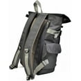 thumbnail image 3 of Harvest Label 2-Tone Rolltop Backpack Casual Sports Everyday Outdoor Daypack Gun-Metal, 3 of 4